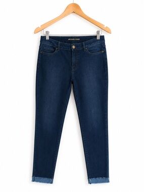 Michael Kors Skinny Ankle Jeans | Dark Wash | Raw Hem | Size 6